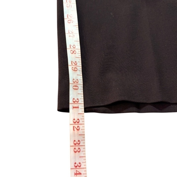 COLDWATER CREEK Stretch Poly Rayon Wide Leg Flat Front Trousers Dark Brown Sz 16 - Picture 7 of 10